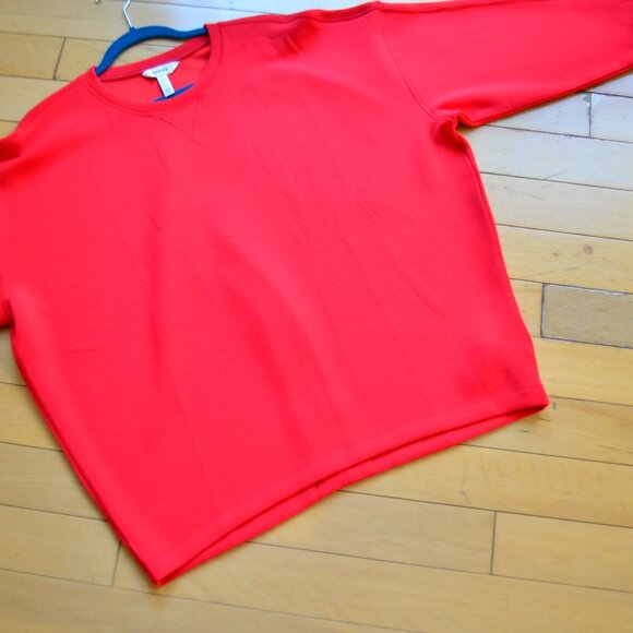 Spanx Long Sleeve Knit Top Size XL RED - Picture 6 of 10